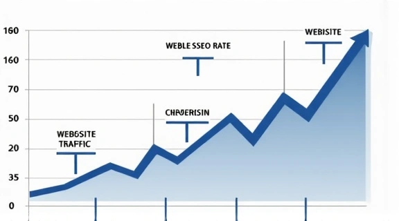 A graph showing increasing website traffic and conversion rates, illustrating the positive impact of effective SEO strategies.
