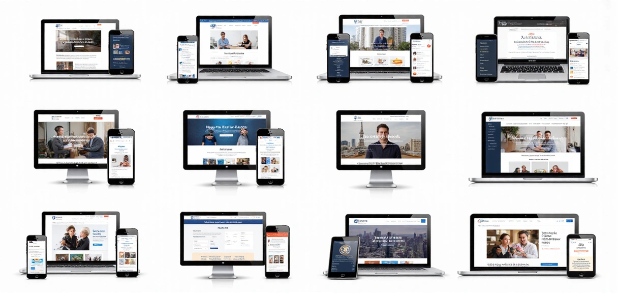 Diverse web projects showcasing creative designs and technical prowess